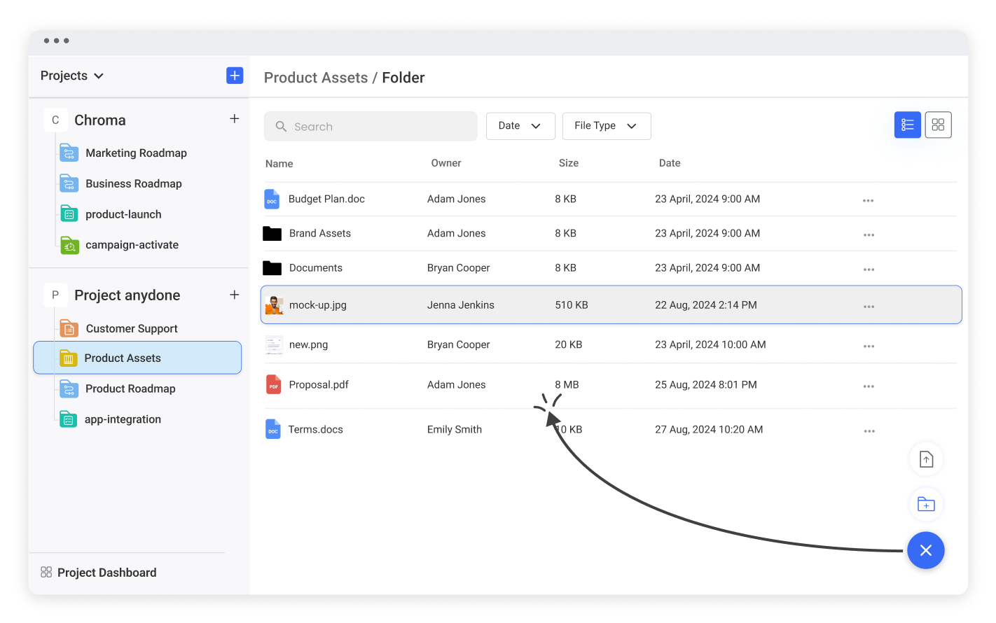 Manage project resources using asset folders


                